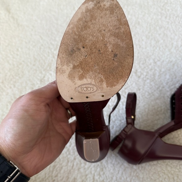 Tod’s D'Orsay Pumps in Smooth Leather and Suede size 36 - Picture 8 of 9